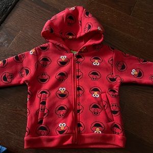 18M Elmo zip up & hoodie